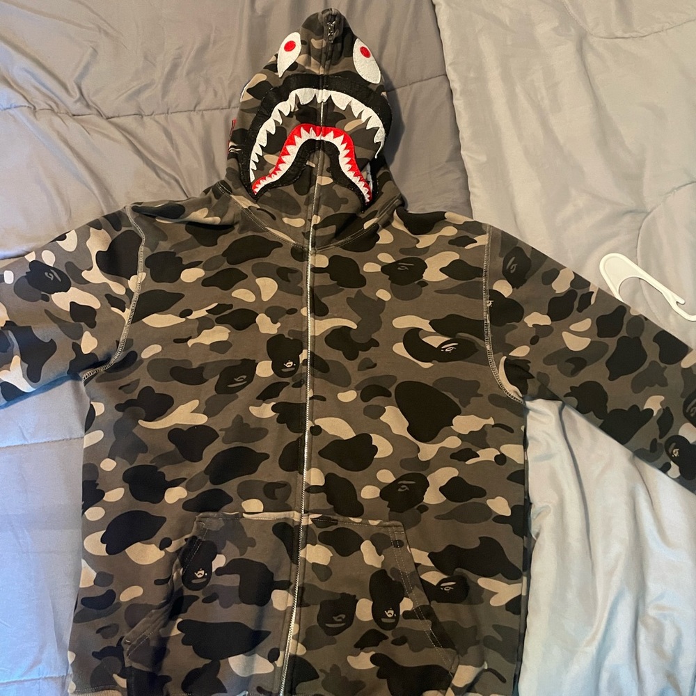 Gray Bape Hoodie